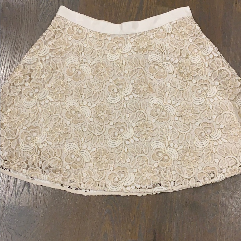 Club Monaco embroidered skirt